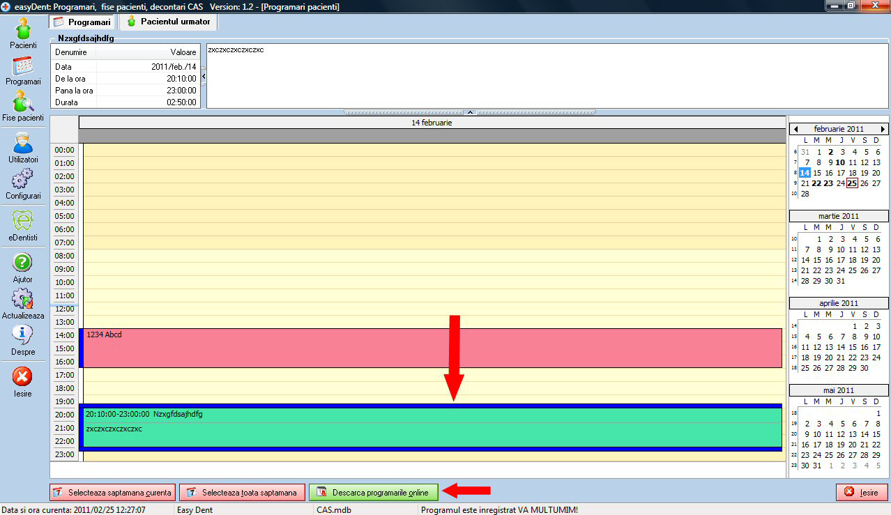 easyDent programari pacienti