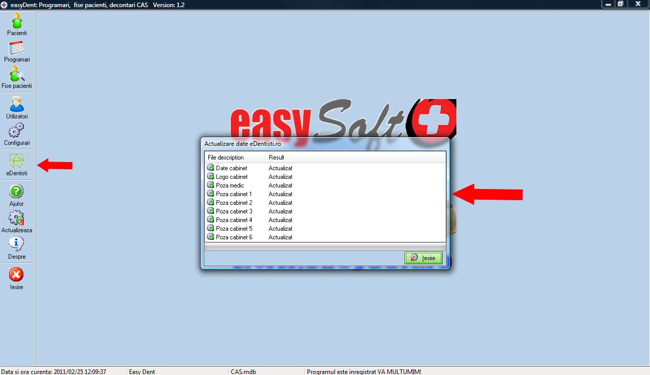 Actualizare program Actualizare program